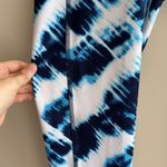 PGA Tour Blue and White Tie Dye Print Ankle Leggings, Size Large Photo 8