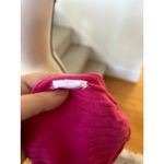 J.Crew Silk Cashmere Featherweight Hot Pink Ribbed Short Sleeve Crewneck Sweater Photo 3