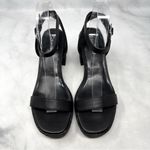 Calvin Klein NEW Lalah Minimalist Ankle Strap Platform Block Heel Sandals Black Photo 3