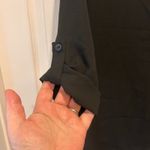 Pink Rose  Black Button Back Roll Sleeve Sheer Blouse Top Womens Medium Photo 1