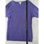 J‎ Jill Sweater Women Small Linen 3/4 Sleeve Boatneck Pullover Career Casual Purple Photo 3