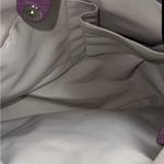 Coach Leather Soho North South Tote Shoulder Bag. Berry Purple Color Photo 9