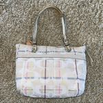 Coach  Poppy Tattersall Signature Plaid Tote Photo 5