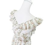 Gal Meets Glam  Dress Women’s Size 2 Floral Ruffle Cross-Back Romantic Garden Photo 7