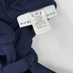 Robin Piccone Ava Bikini Top Size Extra Small NEW Ruffle Tie Swim Navy NWOT Photo 6