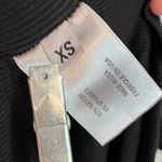 Pam & Gela NWT  Black Split Neck Ribbed Jersey Dress Size P(XS) - RD7017 Photo 13