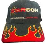 Starcon Flame Snapback Trucker Hat Harley Davidson Cheyenne WY Ride Black Photo 0