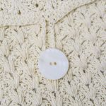 Vintage 90s Cream Crochet Crossbody Purse Photo 4