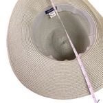 Anthropologie Hat Attack Rancher Fedora Straw Hat Gray One Size Photo 4