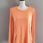 Danskin Orange Long Sleeve Athleisure Athletic Top XL Photo 0