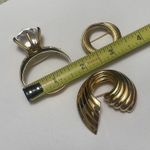 Lot Of 3 Costume Brooch Pins Gold Tone Photo 9