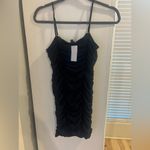 AFRM Kochi Ruched Mini Dress In Noir. Size Small. NWT Black Photo 2