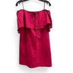 Alice + Olivia Red Cape Off the Shoulder Dress Size M Photo 1