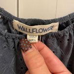 Wall Flower Smoky Grey-Blue Top Large Photo 2