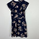 Collective Concepts Blue Floral Dress Women Small Ruffle Romantic Cottage Preppy Photo 8
