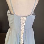 Women’s Short Pale Blue Homecoming Party Halter Dress Corset Back Size 8 **READ Photo 4
