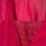 Bebe NWT  Womens Raspberry Pink Chiffon Faux Wrap Midi Dress 3/4 Sleeve Size 4 Photo 13