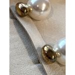 SHASHI Empress Pearl Earrings in Gold & Pearl Womens Dangle Drop Stud Photo 4