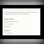 Anthropologie NWOT  Satin Cuff Studded Bracelet Photo 7