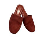 A New Day maroon suede slide on shoes Photo 2