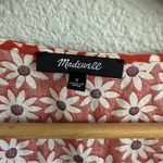 Madewell  Clara Red Daisy Print Wrap Dress‎ Size Small EUC 100% Cotton Photo 3