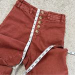 Marine layer  Women’s Bridget Corduroy Pants Crop High Rise Button Fly Wide Leg 0 Photo 13