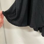 Free People  Black Short Sleeve Flutter Blouse Womens XS Boho Henley Oversized Photo 4
