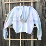 Hollister  pink and white tie dye crop top hoodie M Photo 3