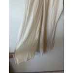 C&C California Linen Pants Medium Tan Wide Leg Lightweight Side Slit Beach Loung Photo 1