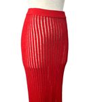 Bottega Veneta Ribbed Knit Long Skirt in Vernis Small New Womens Mesh Maxi Photo 6