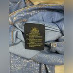 L&B  Lucky & Blessed boyfriend denim and Gold shimmer pants sz 12 Photo 2