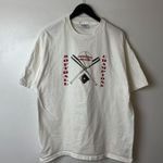 Hanes Johnson Island Softball Champions T Shirt Vintage 90s L Large White Graphic Tee Photo 9