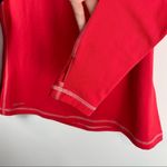 Nike Pro Womens Long Sleeve Thermal Fleece Lined Dri Fit Top Sz Large Red Orange Photo 3