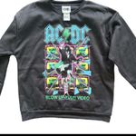 AC/DC  BLOW UP YOUR VIDEO Rock CONCERT CREW NECK SWEATSHIRT BLACK Medium Photo 1