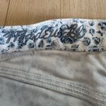 Madewell Skinny Ankle Jeans Floral White And Blue Size 27 Photo 3