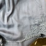 Knox Rose Blue Pull-On Shortie Shorts with Embroidered Detail Photo 6