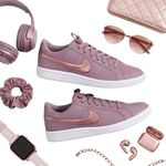 Nike  Court Royale 2 Dusty Purple Rose Gold Swoosh Sneakers Womens 9.5 Low Top Photo 1