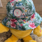 PUKKA Blue Hawaiian Tropical Palm Floral Flower Bucket Hat Accessory Adult S/M Photo 0