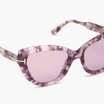 Tom Ford 55mm Cat Eye Sunglasses havana Violet Photo 4