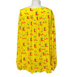 Anthropologie Kendra Dandy Dreamer Top Blouse Button Strawberry Yellow Size 14 Photo 3