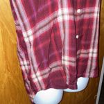 Red Plaid Mossimo Supply Co. Boyfriend Fit Button Down Shirt Photo 4