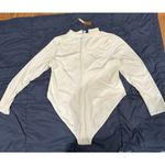 SKIMS  SIZE 4X ZIP UP FRONT LONG SLEEVE SWIM ONE PIECE MARBLE WHITE NWT Photo 5