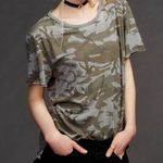 We The Free Free People Army Camo Distressed Tee | XS Photo 0