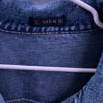 SheIn Double Pocket Button Front Denim Jacket Photo 8