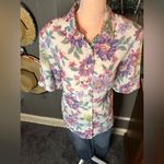 Bonworth Vintage White  Buttonup Pastel Floral Flowers XXL Photo 3