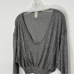 Free People  We The Free Long Weekend Tee Grey Size XS Photo 2