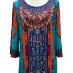 Flying Tomato Bohemian Zipper Back Tunic Dress Size Large Photo 0