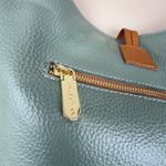 Valentina Women’s Green Leather Handbag with Brown Handles – Made in Italy Photo 9