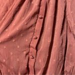 By The River Blush Pink Puff Sleeve Blouse Large Photo 8