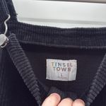Tinseltown  Black Corduroy Overall Dress‎ Skirt Photo 1